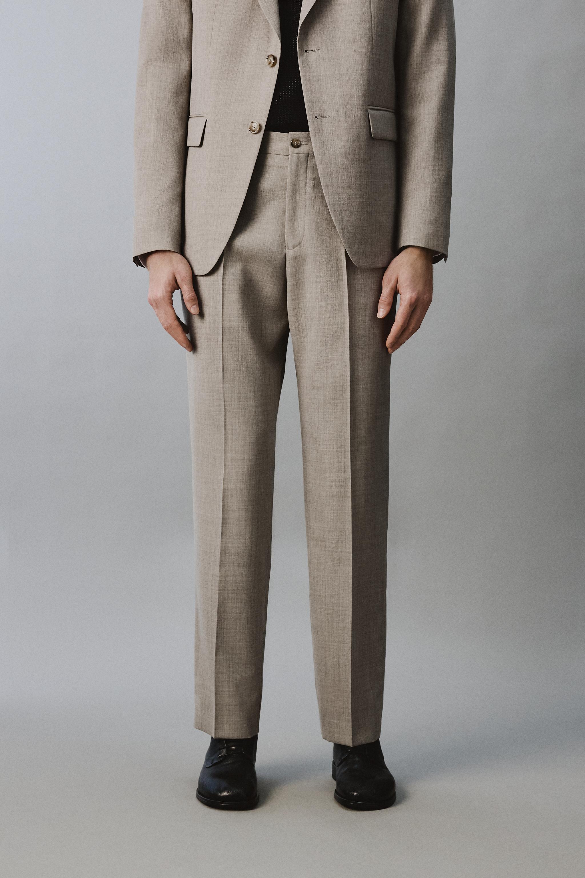 WOOL BLEND COMFORT SUIT PANTS