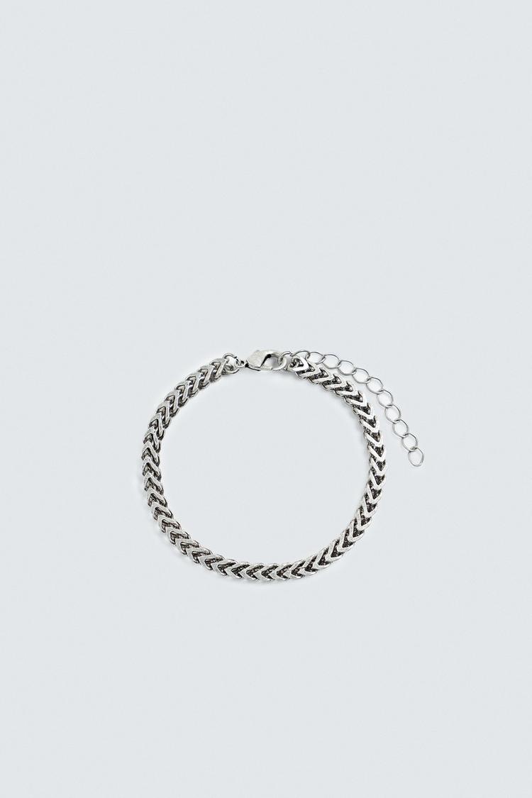 METAL LINK BRACELET Silver ZARA India - Main Image