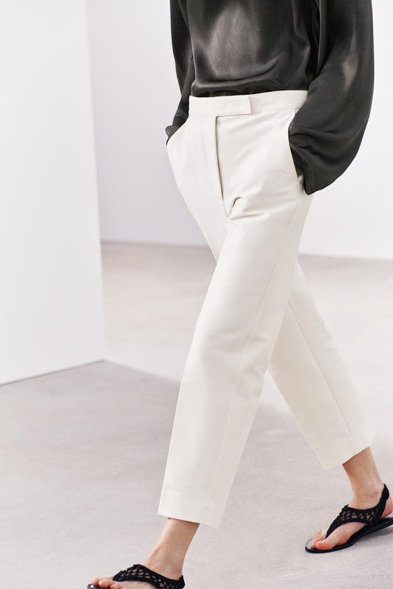 Zara Fasion Regular Fit Women White Trousers - Buy Zara Fasion Regular Fit  Women White Trousers Online at Best Prices in India