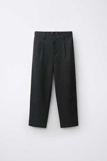 RELAXED FIT SUIT TROUSERS - Dark grey by Zara - Image 0