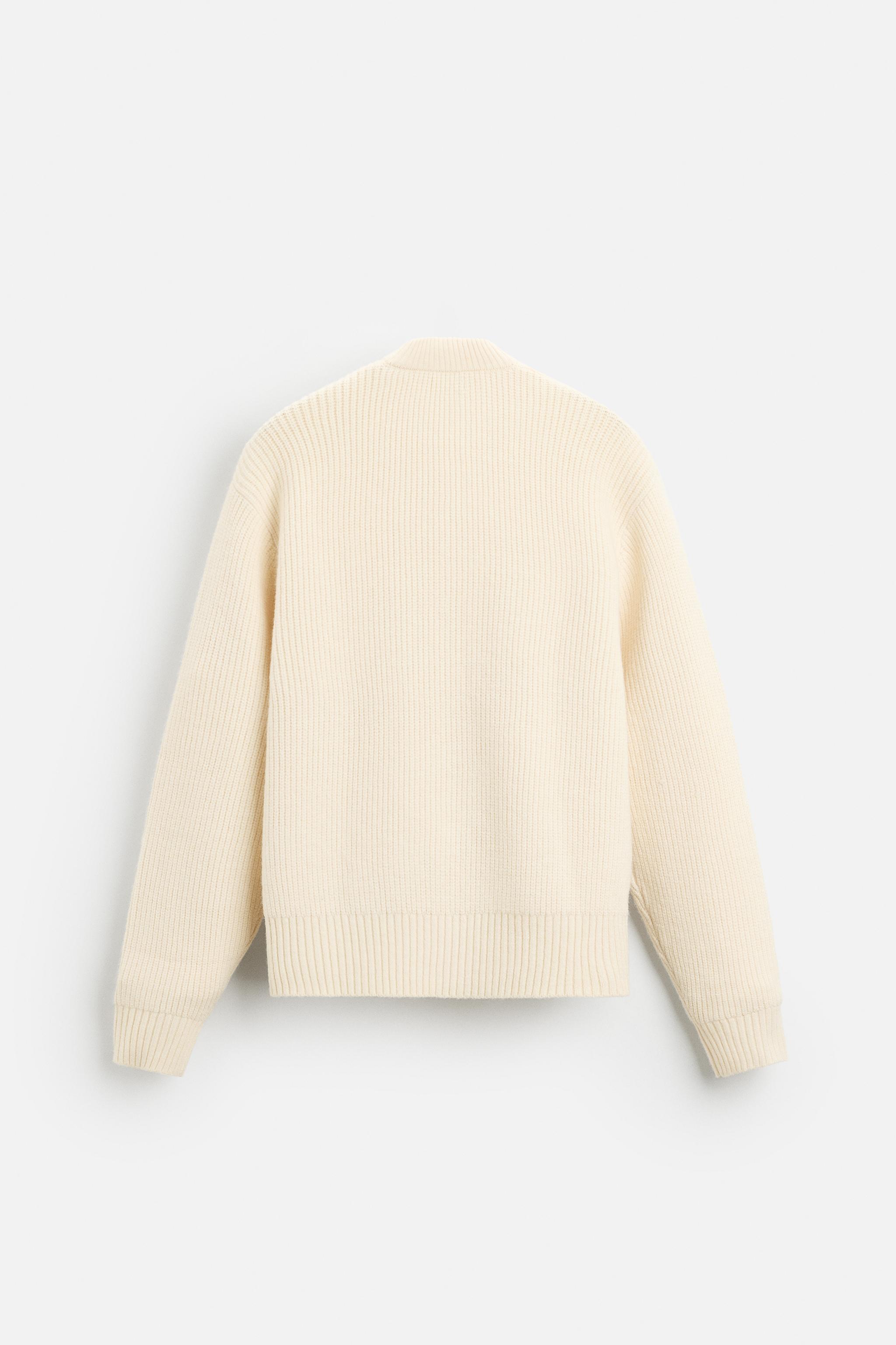 ジップアップニットカーディガン - エクリュ | ZARA Japan / 日本