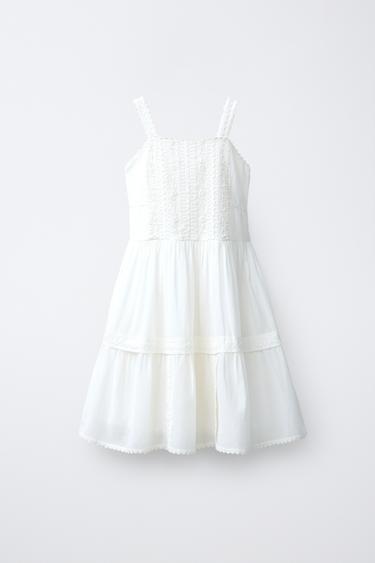 ROMANTIC EMBROIDERED DRESS - White by Zara
