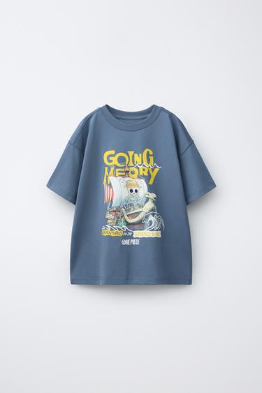CAMISETA ESTAMPADO BARCO - Azul de Zara
