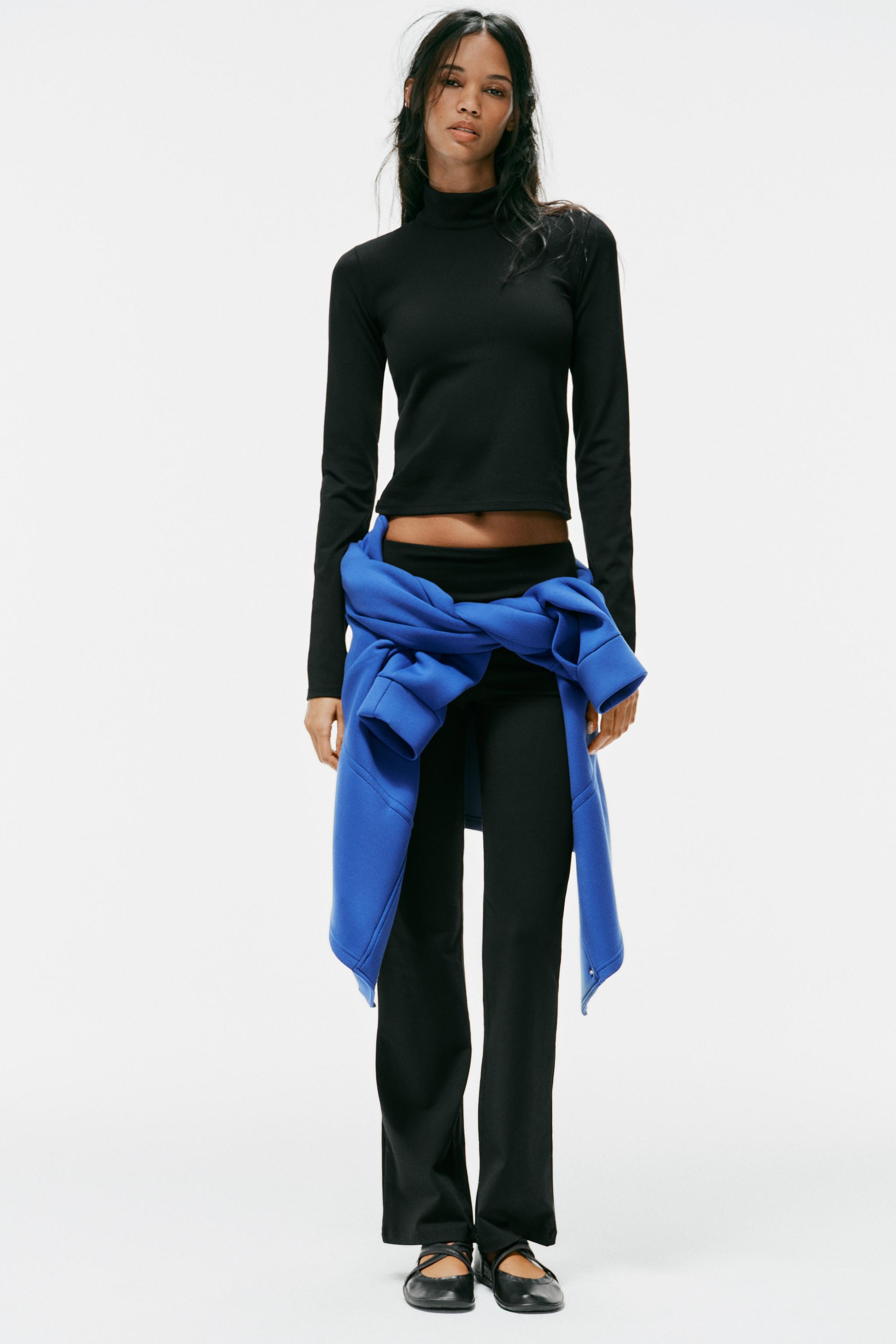 STRETCH ZIPPER TOP - Black | ZARA United States