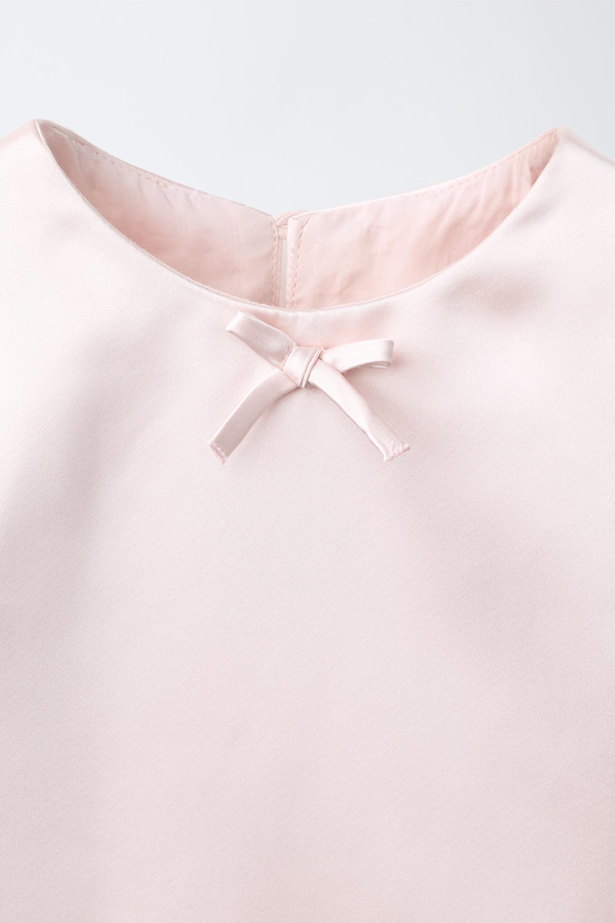 SATIN BOW DRESS