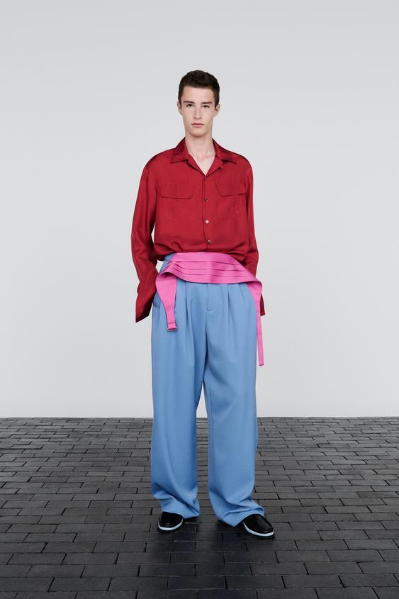 ANZUGHOSE RELAXED FIT ZIERFALTE - Blau von Zara - Bild 0