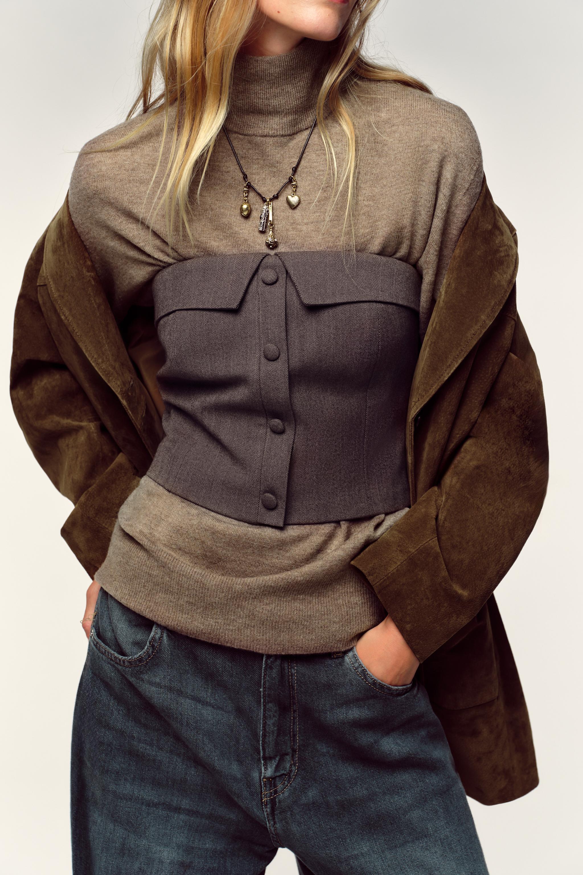 BUSTIER TOP AND SKORT WITH BELT SET | ZARA United Kingdom