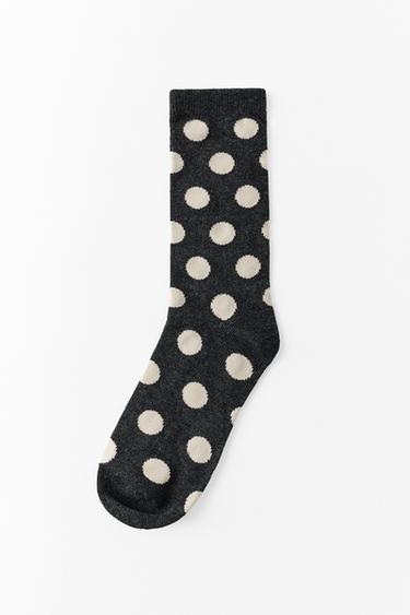 POLKA-DOT SOCKS — Gray 1