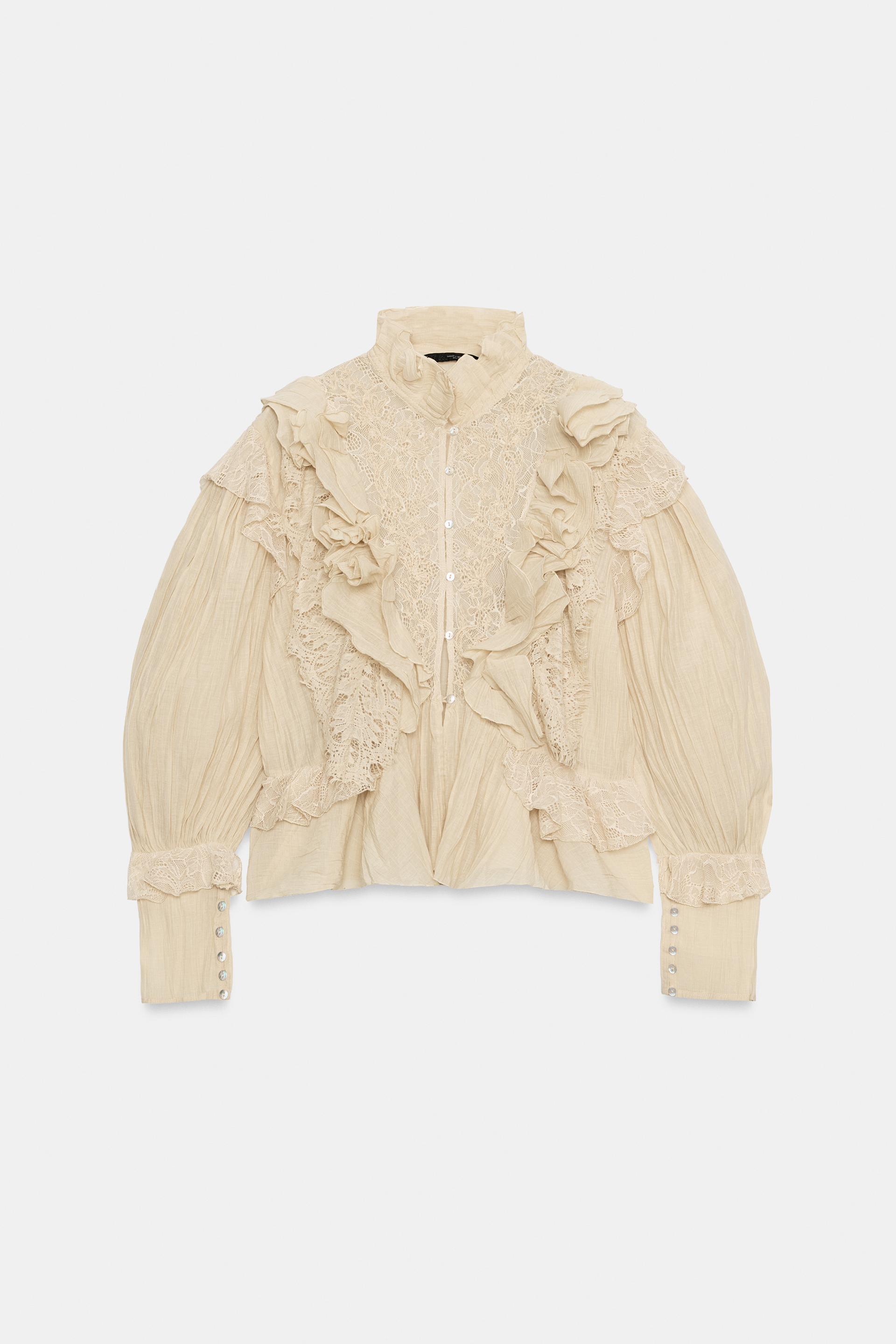 ZW COLLECTION ROMANTIC RUFFLED SHIRT thumbnail 6