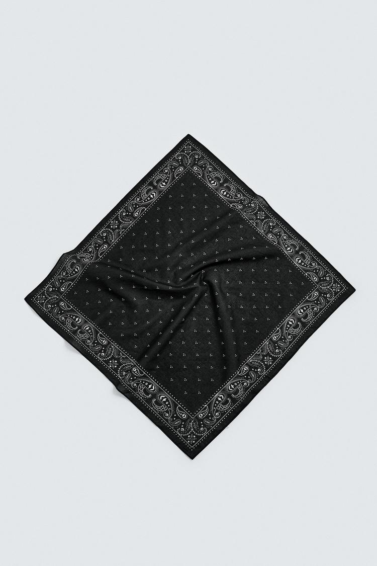 ZARA PAISLEY PRINT BANDANA