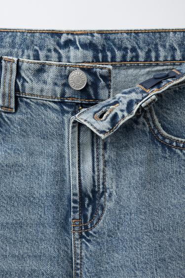 BALLOON JEANS WITH BELT LOOP - Mid-blue by Zara - Image 2