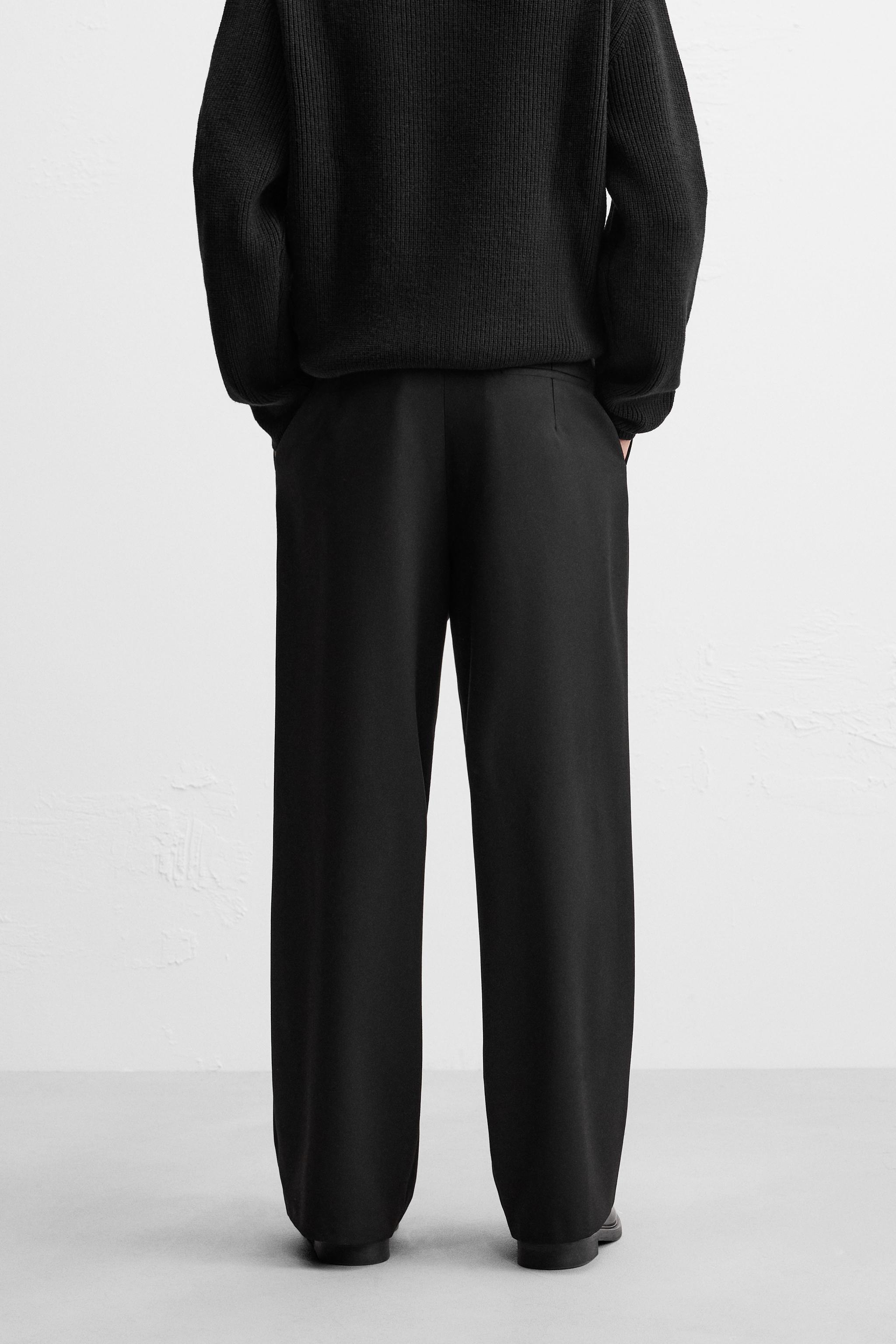 プリーツ パンツ - ブラック | ZARA Japan / 日本