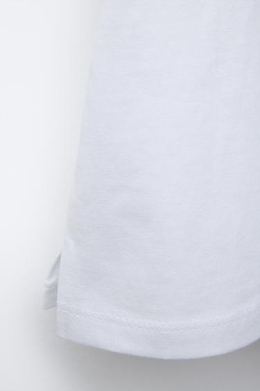 HEART PRINT T-SHIRT - Oyster-white by Zara - Image 3
