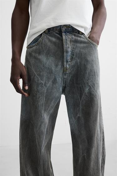 RELAXED FIT JEANS - Light blue by Zara