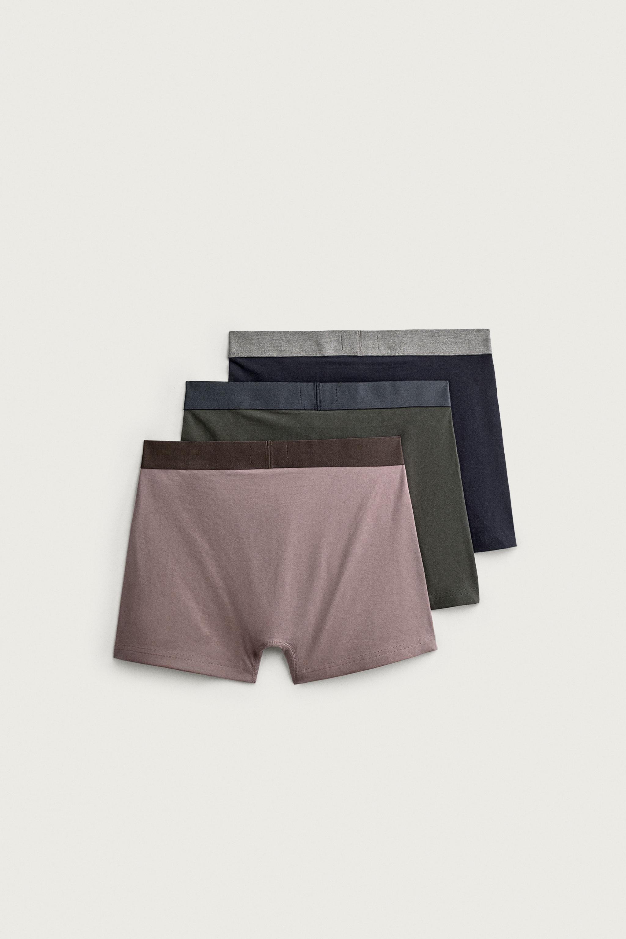 SOFT BOXER BRIEFS 3-PACK — various