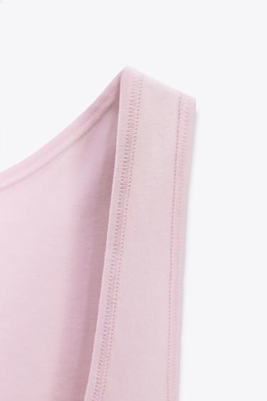 TOP WITH SQUARE NECKLINE - Pink by Zara - Image 8