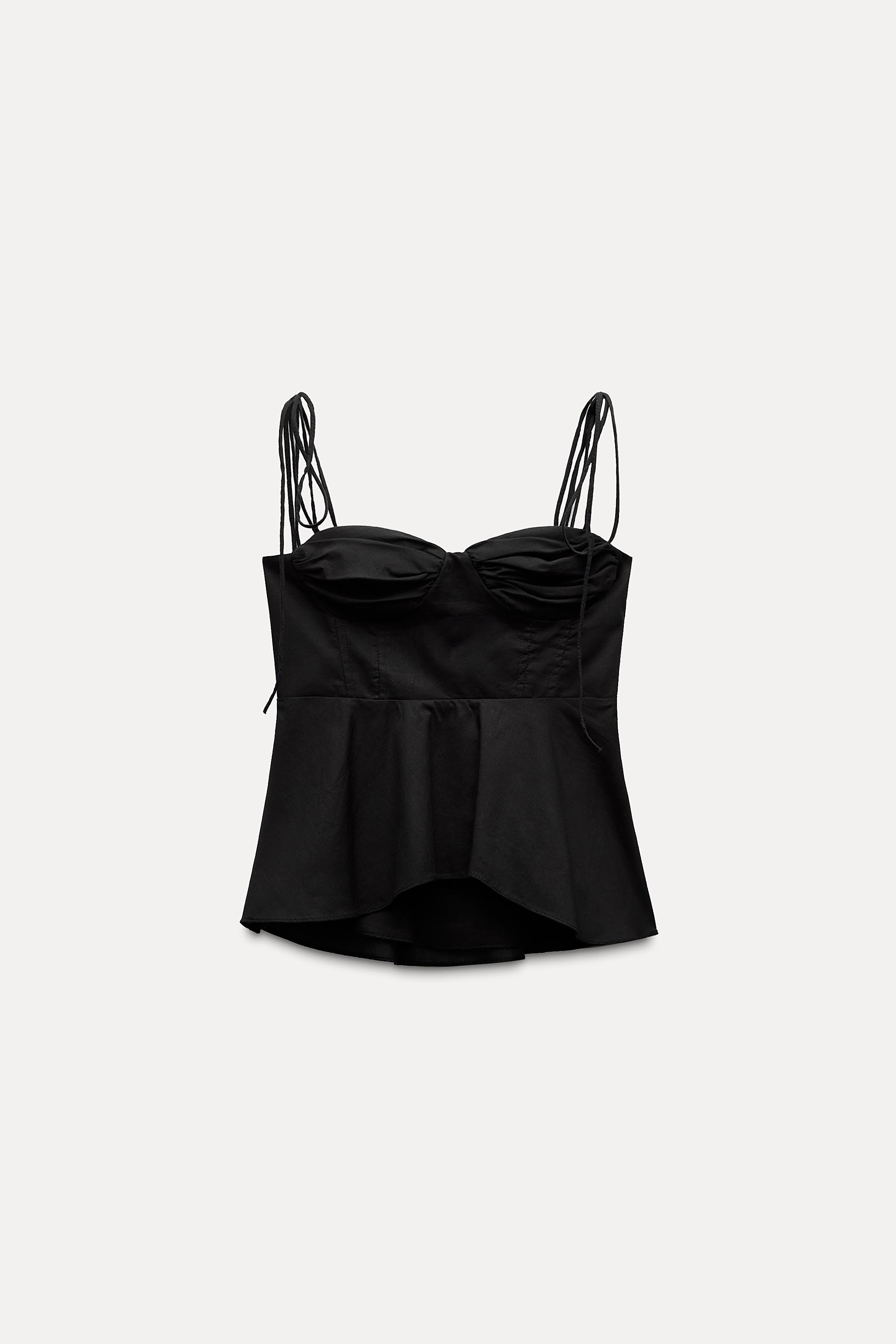 未使用⭐︎CARLAカーラBiraku bustier tops carla Biraku bustier tops Black トップス