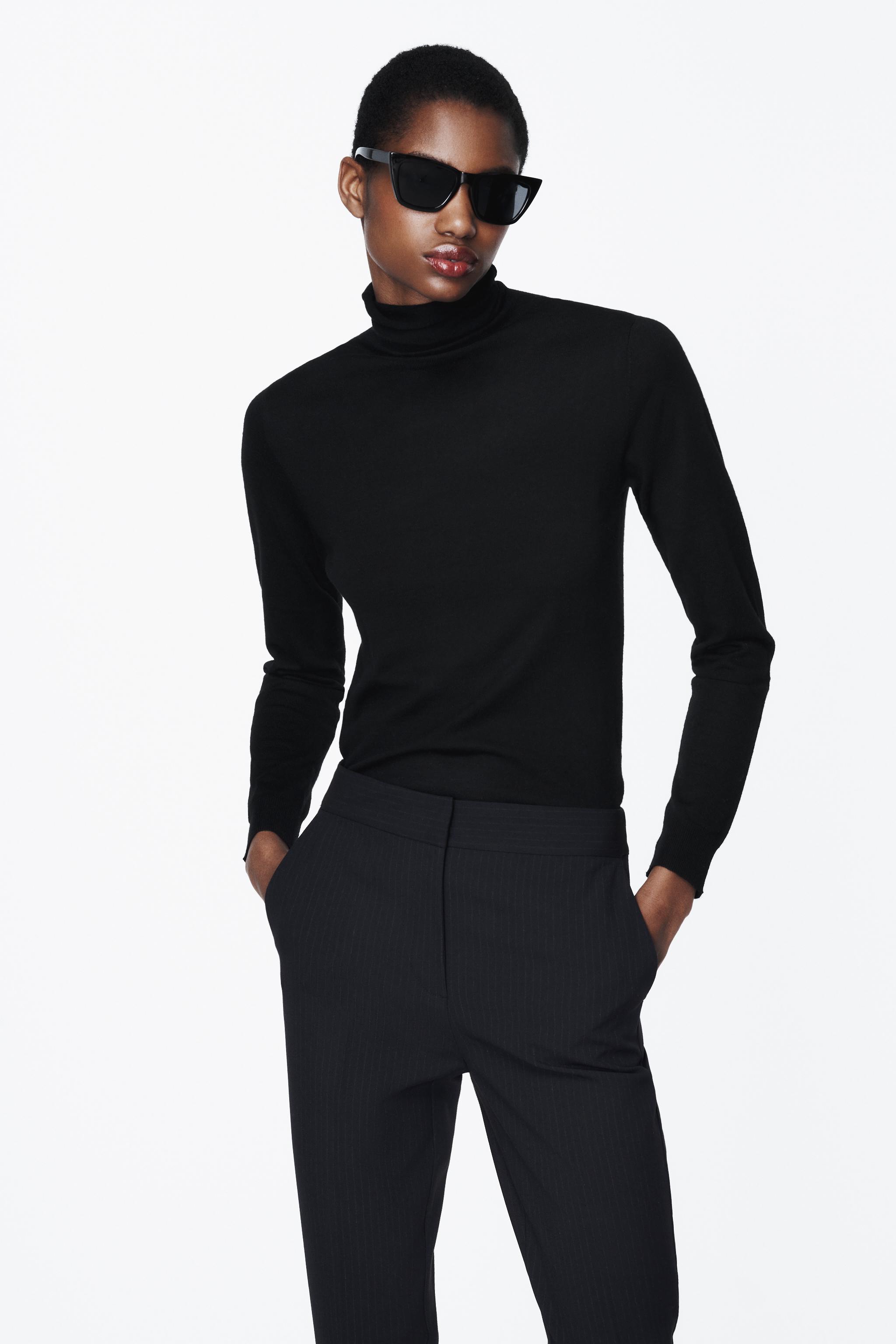 Zara black cheap skinny trousers