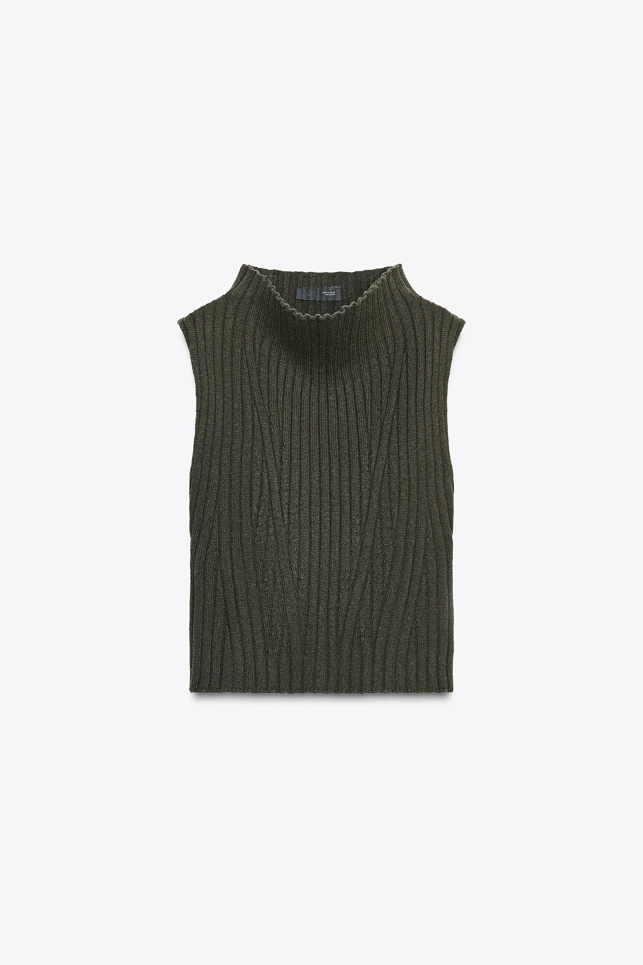 ZARA ニットベスト ZARA(ザラ)の「ケーブルニットベスト」 - PARTE