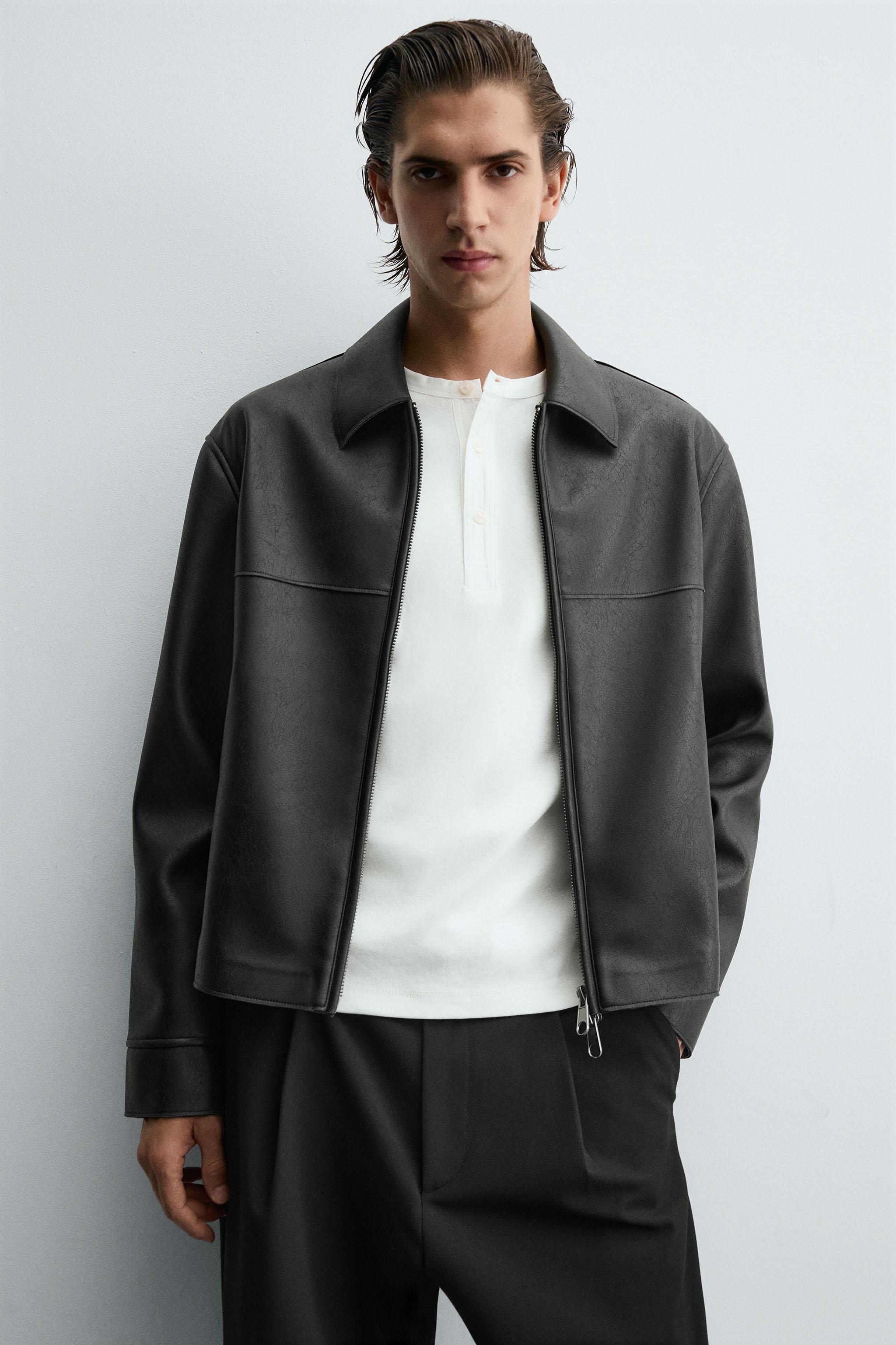 FAUX LEATHER JACKET - Black | ZARA Thailand