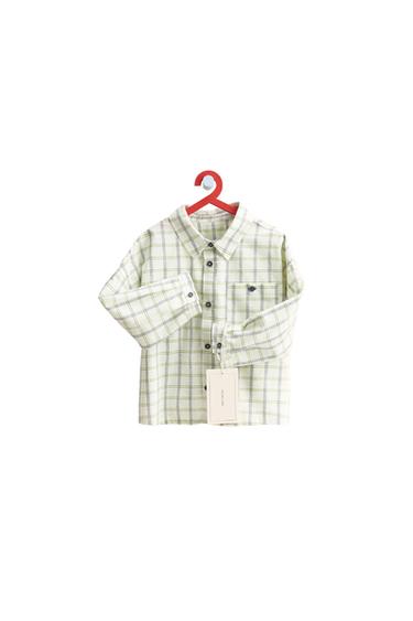 ZARA TIMELESS - CAMISA CUADROS BOLSILLO - Crudo de Zara