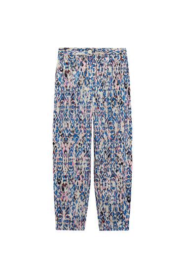 SLOUCHY PRINTED TROUSERS