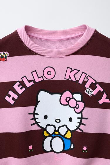 STRIPED SWEATSHIRT AND HELLO KITTY © SANRIO LEGGINGS SET - Pink by Zara - Image 2