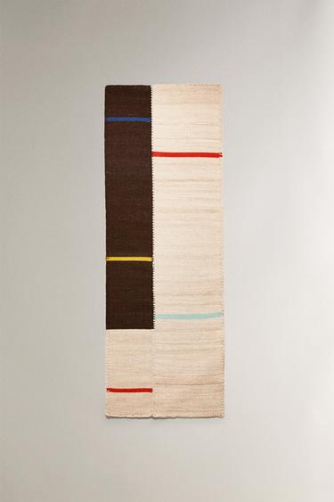 TAPIS LAINE COTON SUPRPIQÛRE X COLLAGERIE - rayures de Zara - Image 2