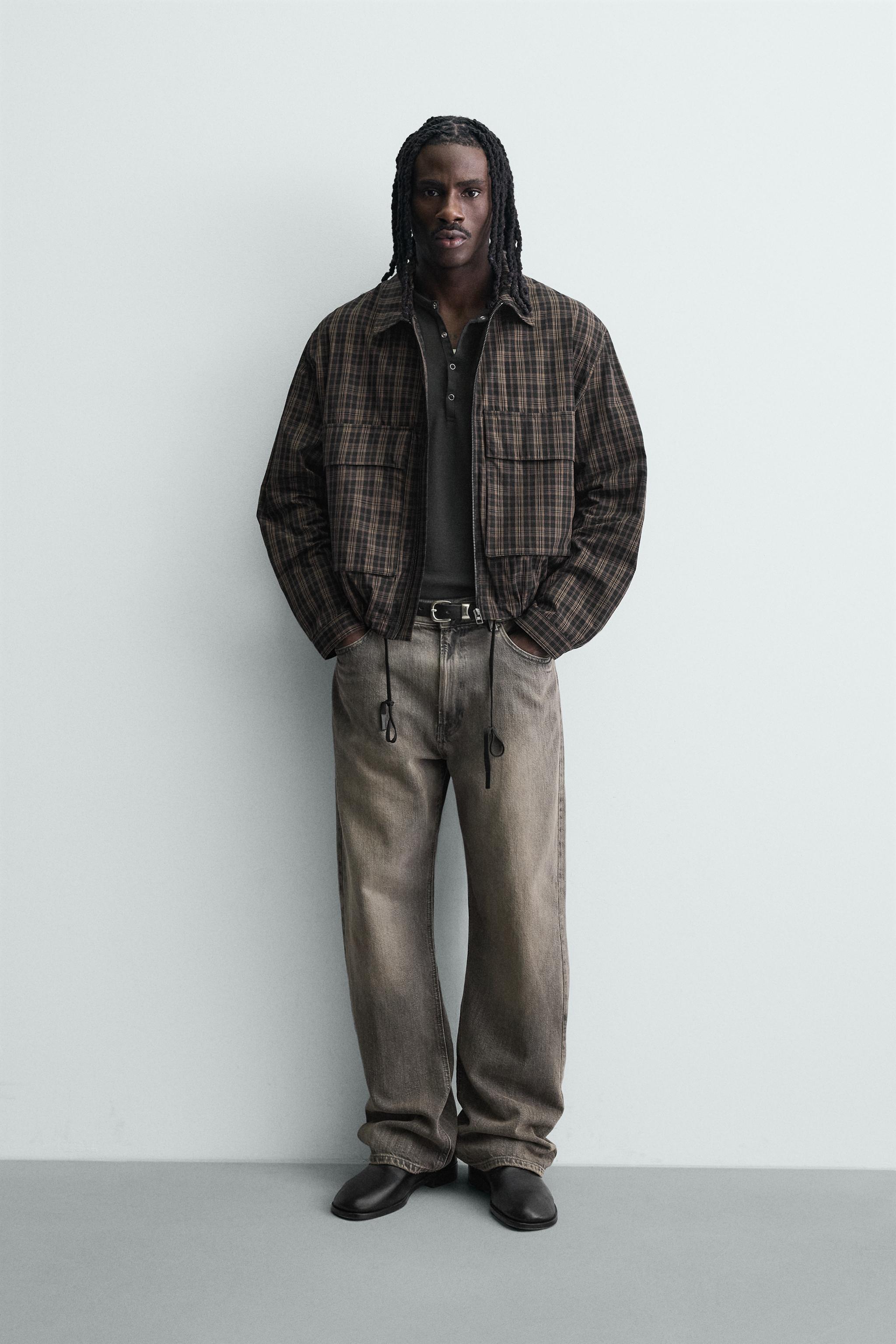 PLAID CROPPED FIT OVERSHIRT