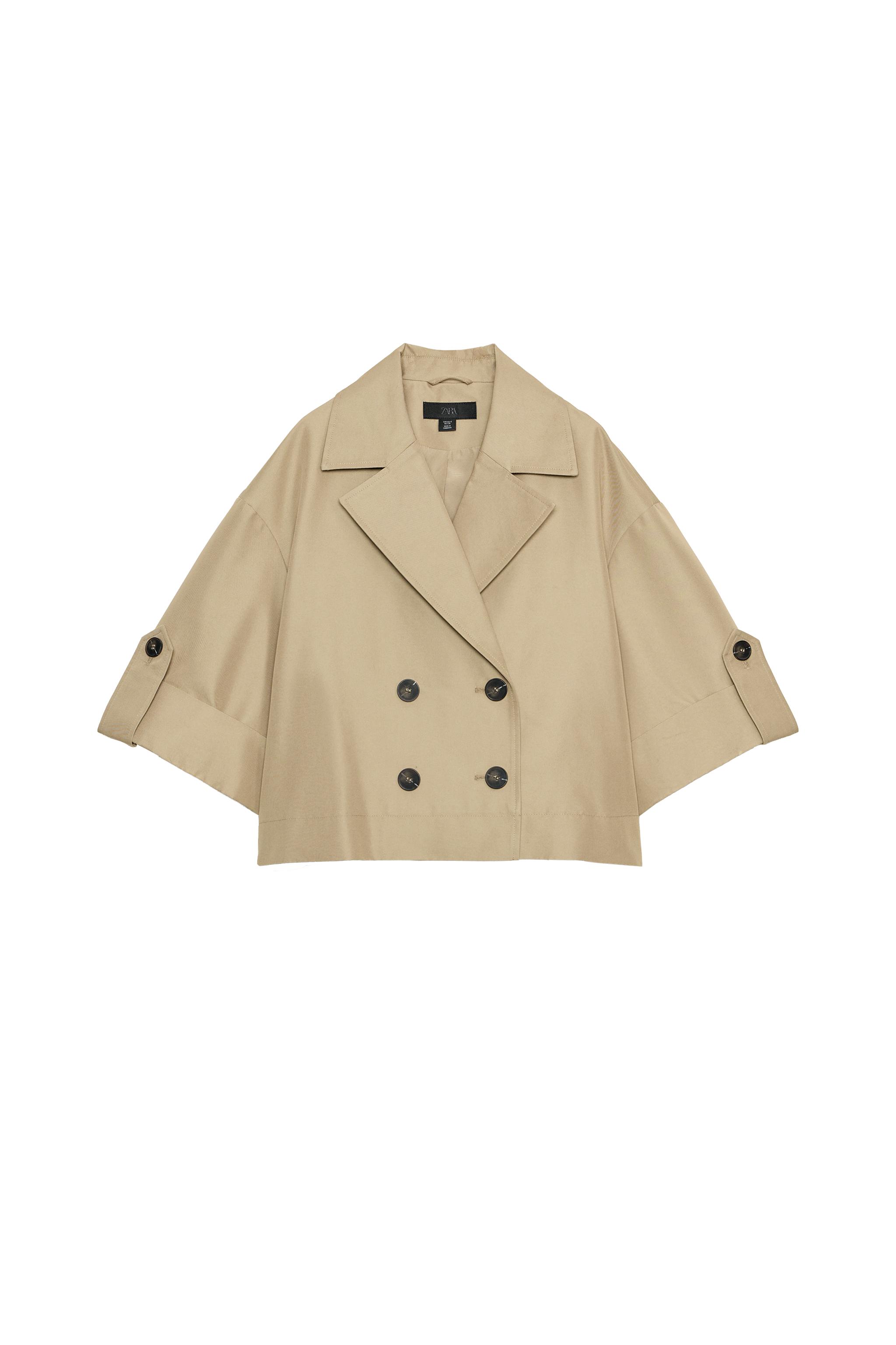 ショートトレンチコート - ゴールデンブラウン | ZARA Japan / 日本
