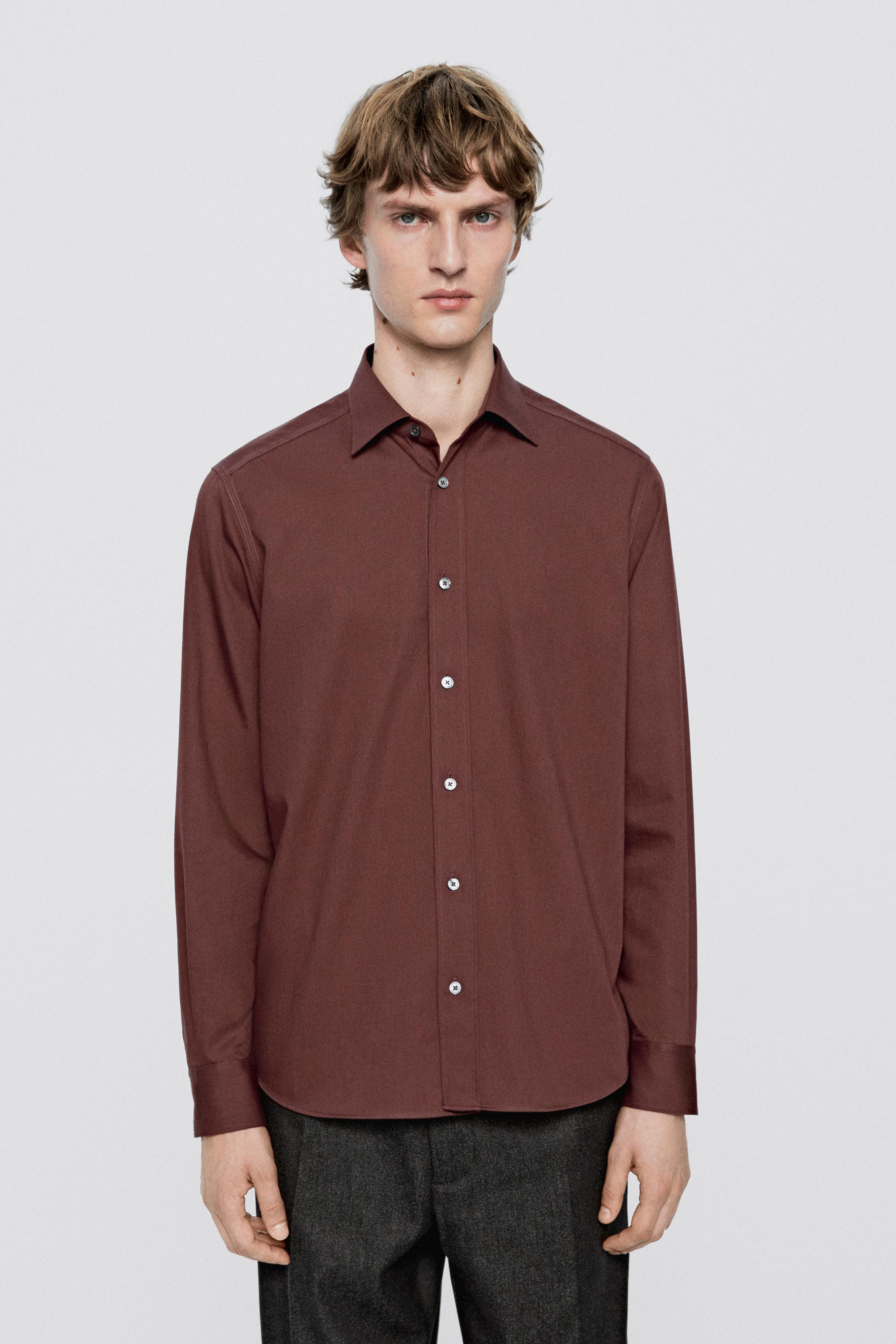 Regular fit cotton blend shirt - LIMITED EDITION