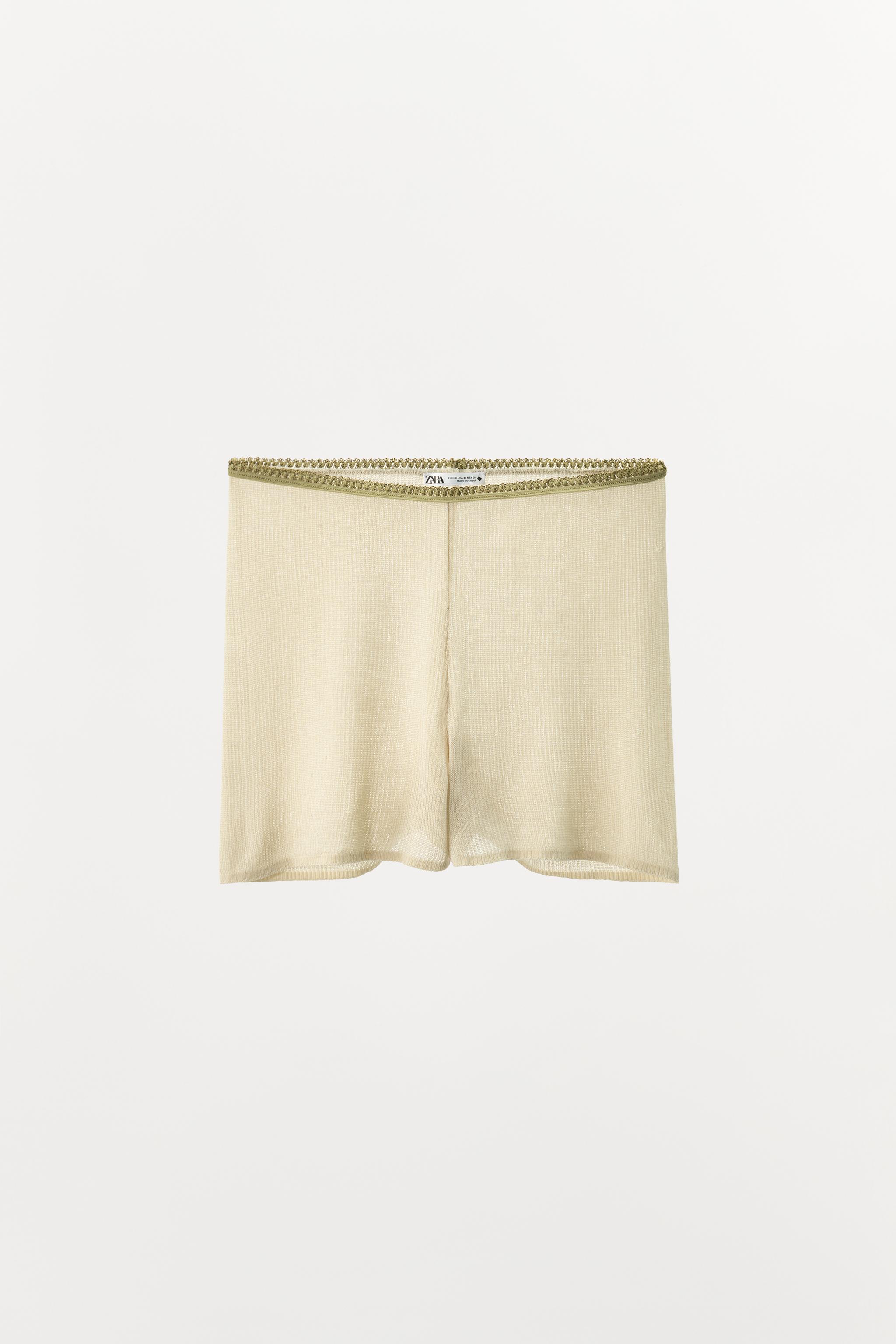 SHORT EN MAILLE COMBINÉE