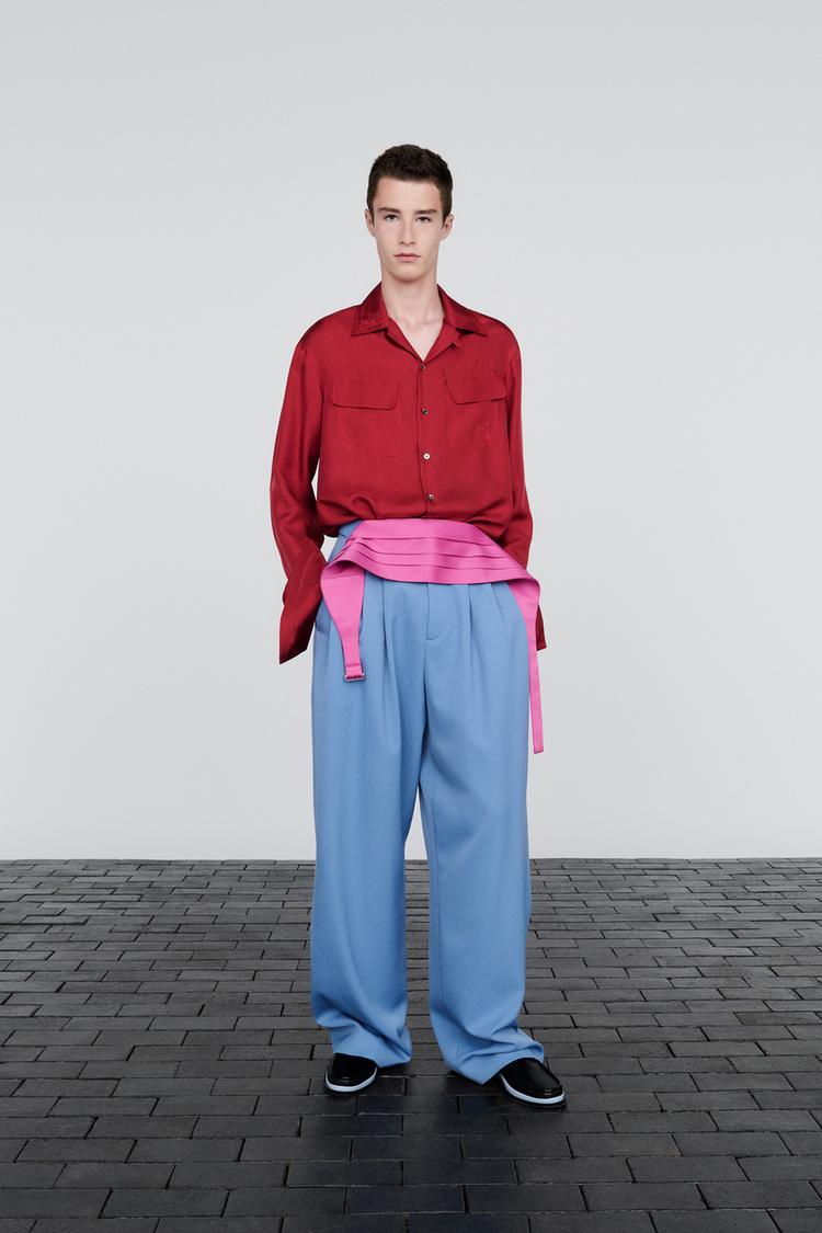 100% SILK SHIRT WITH POCKETS