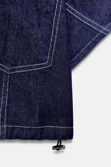 Z1975 SHORT DENIM SHIRT - Blue by Zara - Image 7