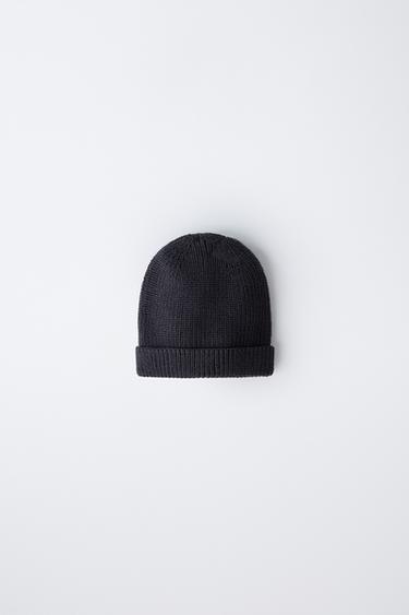 PURL KNIT HAT - Steel by Zara
