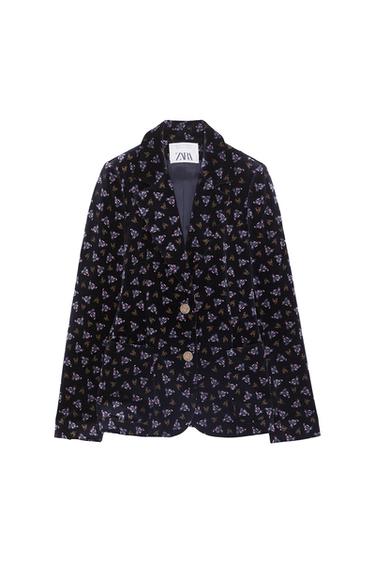 PRINTED VELVET JACKET