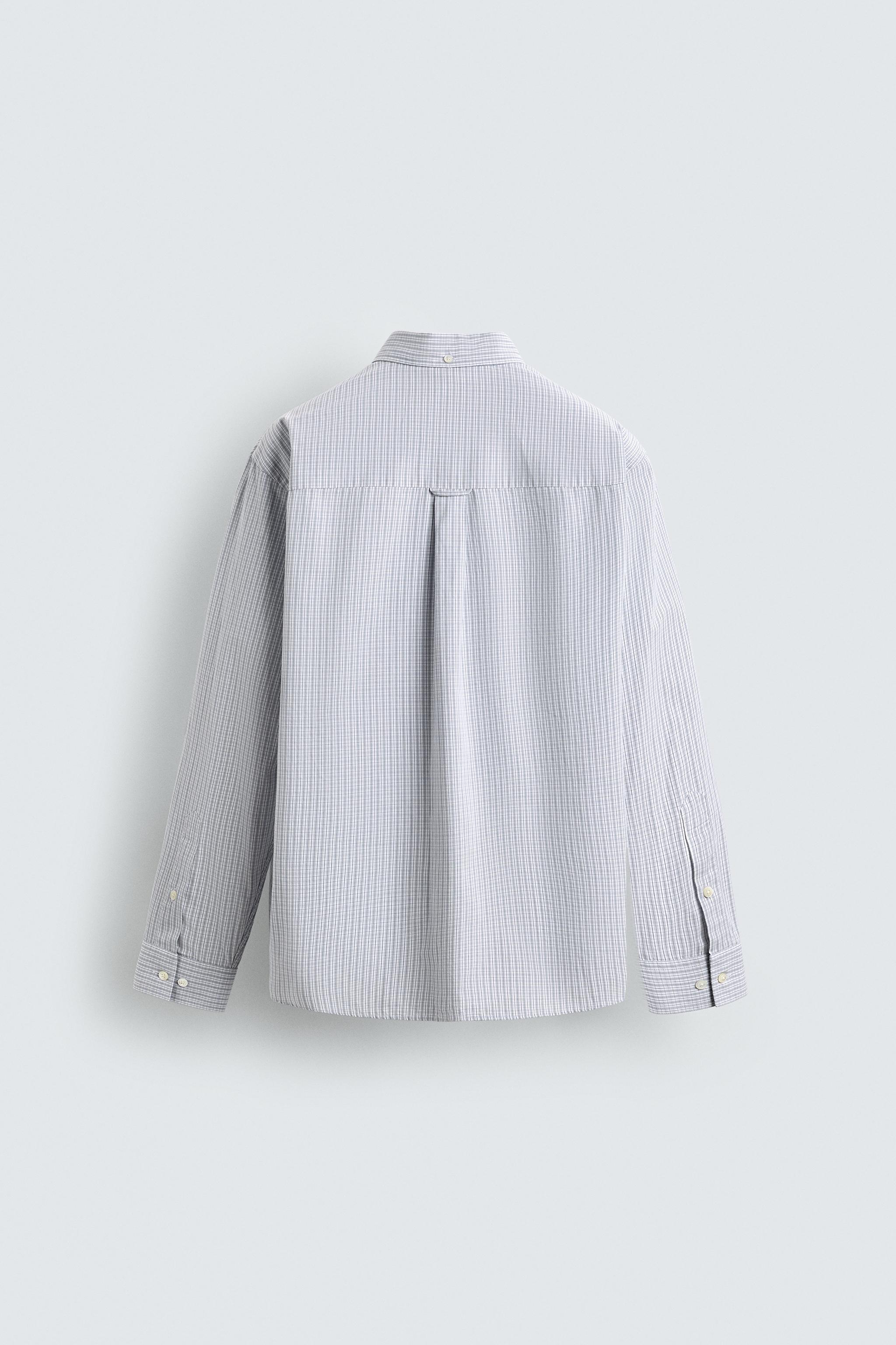 CHEMISE EN POPELINE À CARREAUX