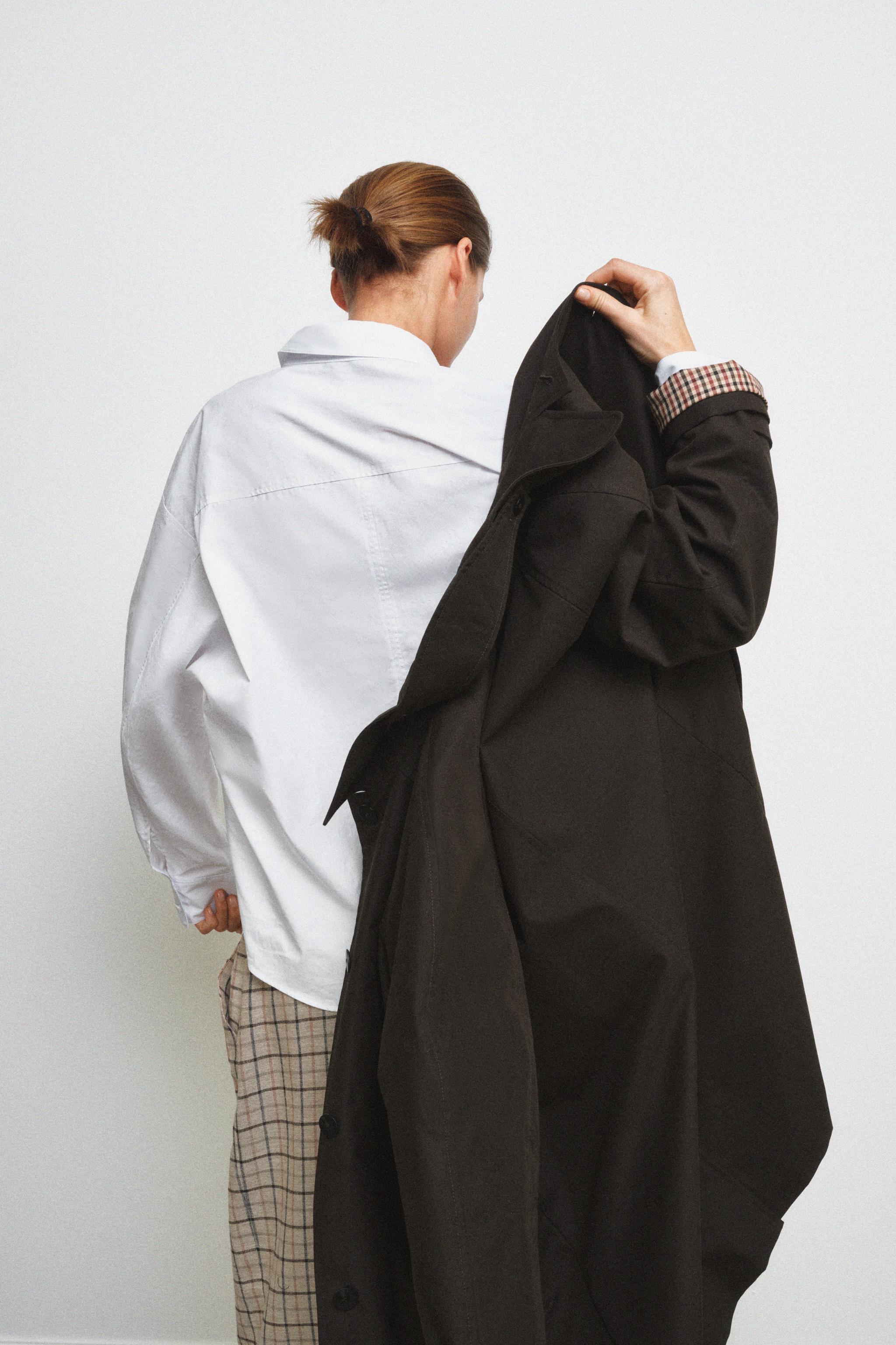 OVERSIZE TRENÇKOT ZW COLLECTION - Görsel 4