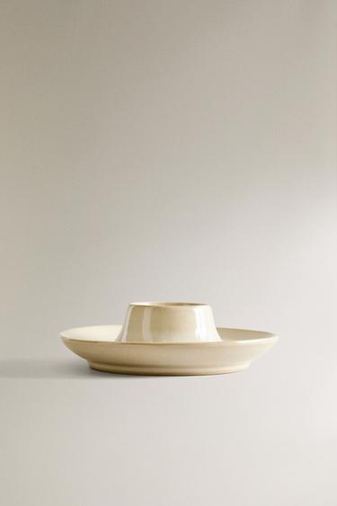 PLAIN CERAMIC EGG CUP - Cream by Zara - Image 0