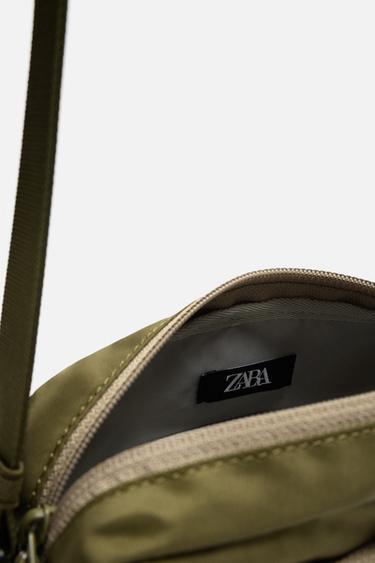 CONTRAST TECHNICAL CROSSBODY BAG - Khaki Green by Zara - Image 3