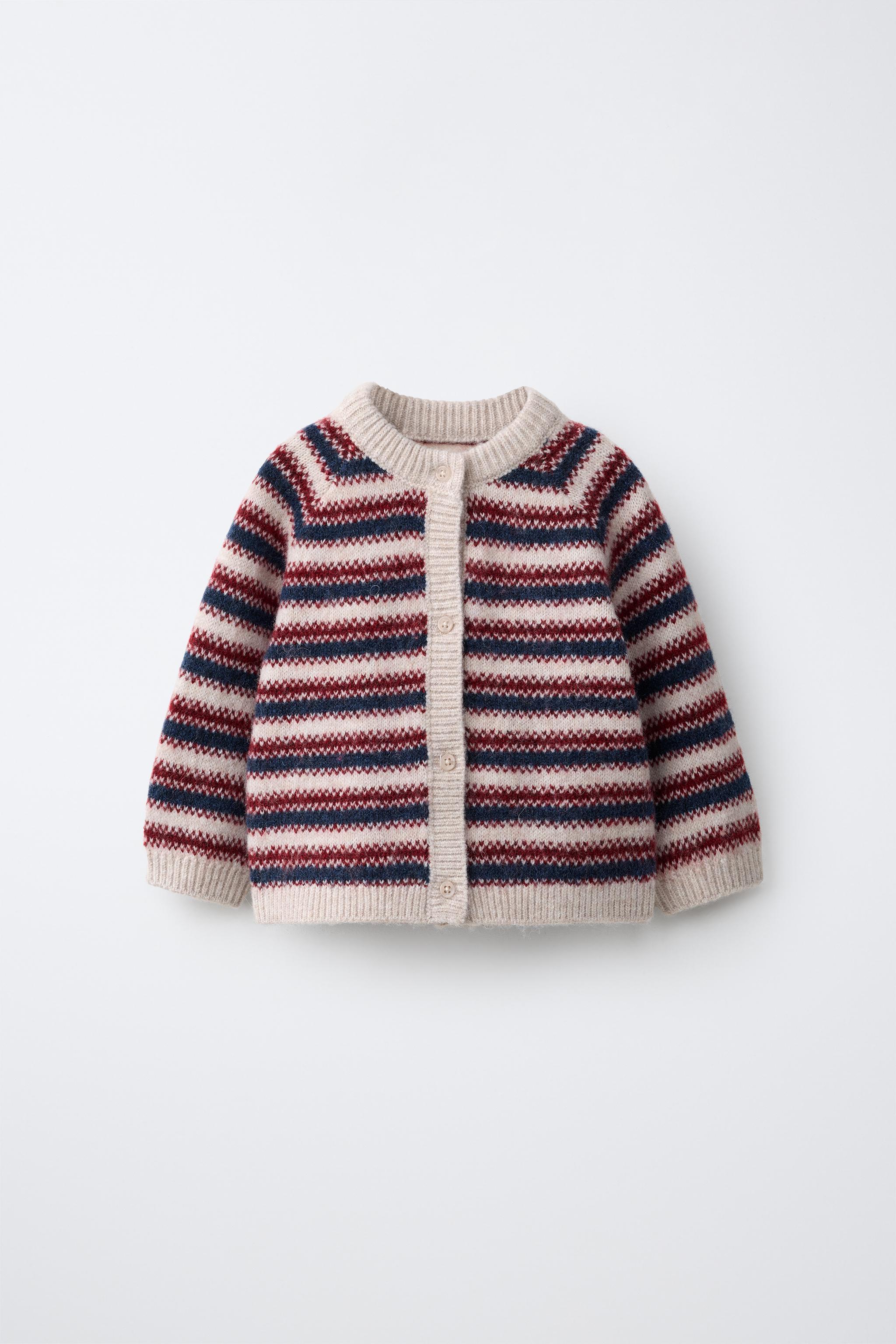 GILET EN MAILLE RAYURES