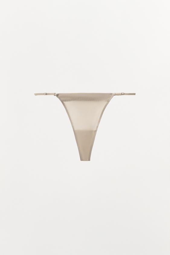 SILK BLEND THONG