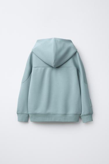 SPORTY HOODIE - Blue / Grey by Zara - Image 1