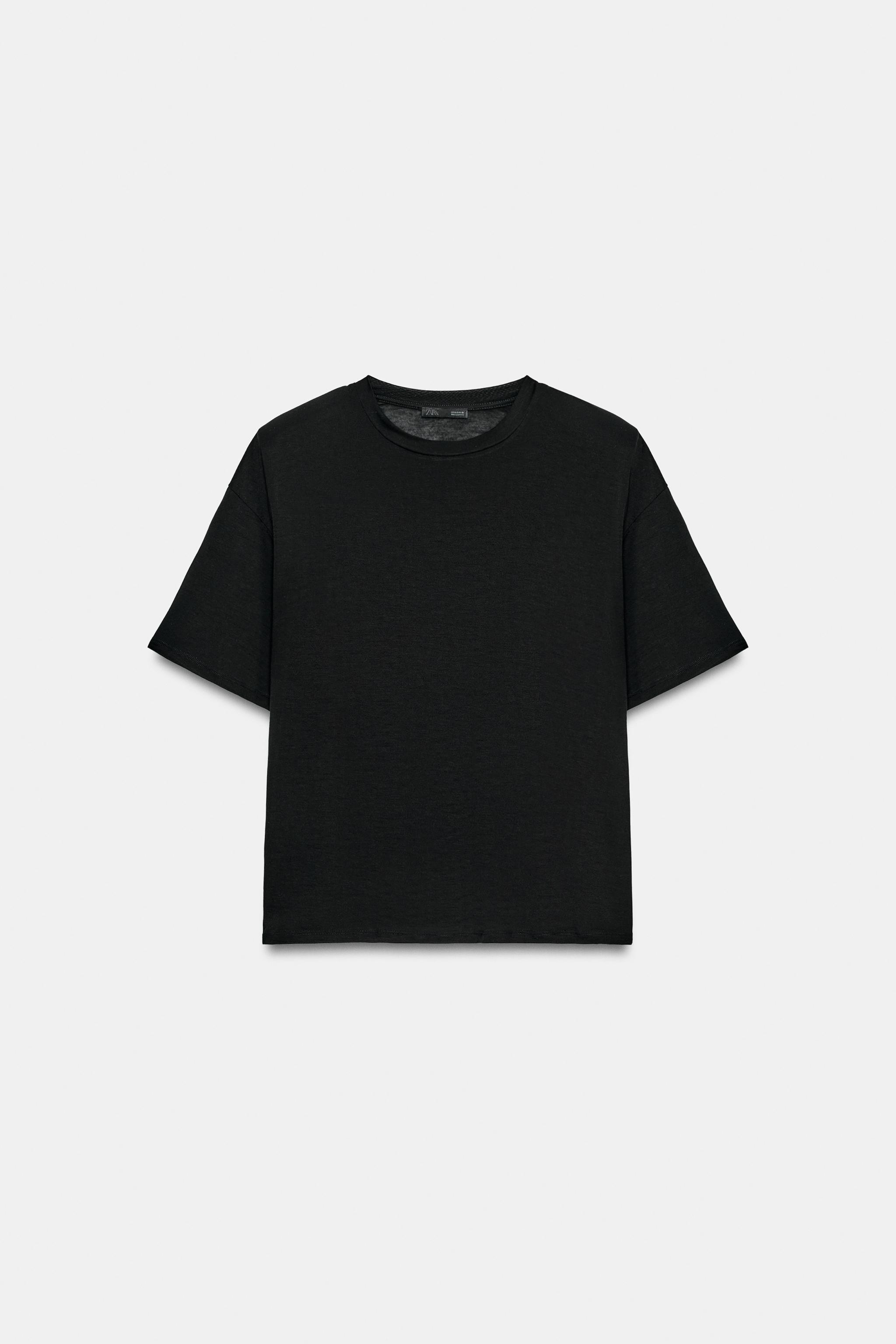 FLOWY SHOULDER PAD T-SHIRT