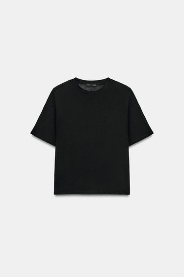 MAGLIETTA MORBIDA CON SPALLINE - Nero di Zara