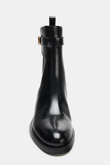 BUCKLE DETAIL ANKLE BOOTS - Black de Zara - Image 3