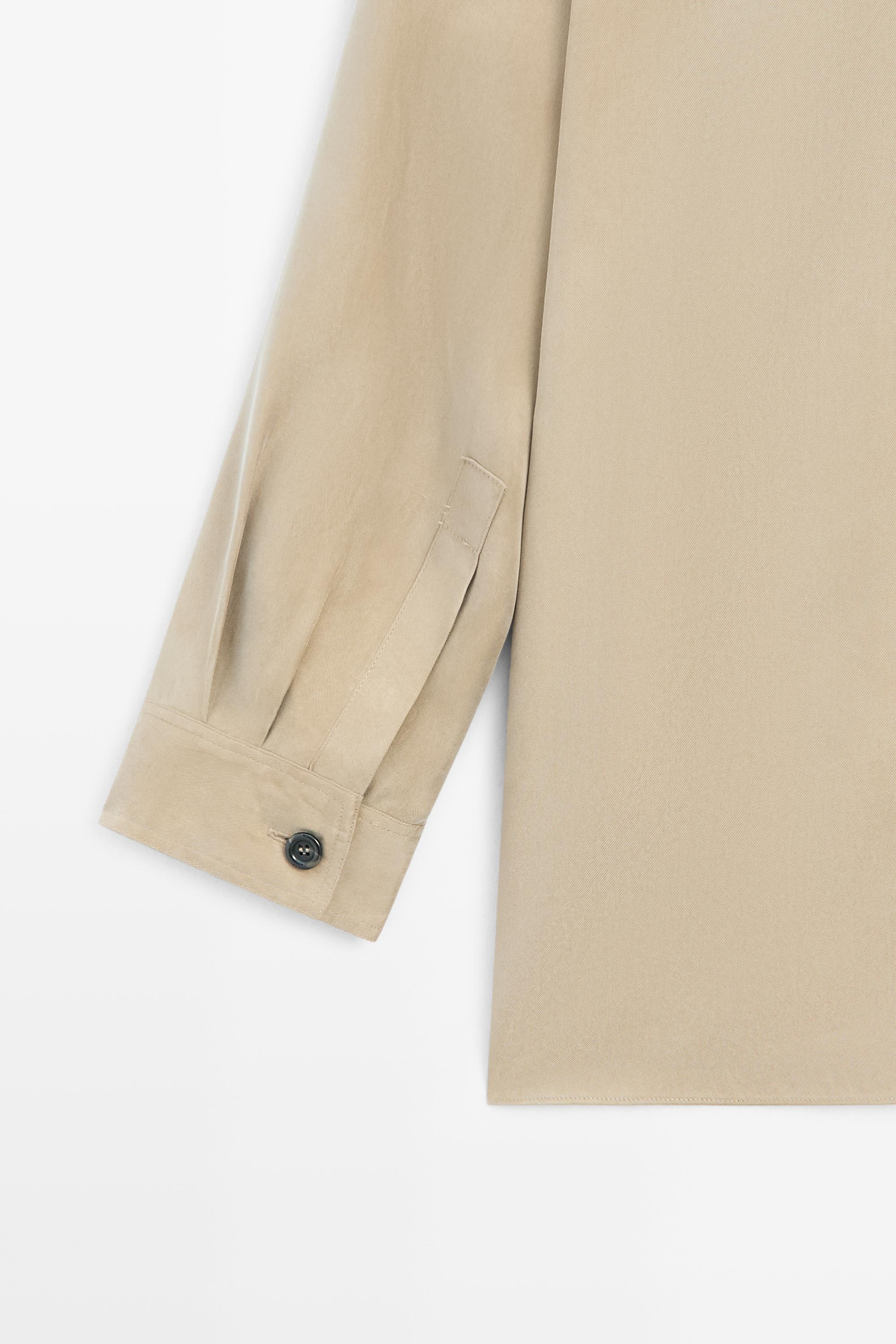 High neck wrap shirt