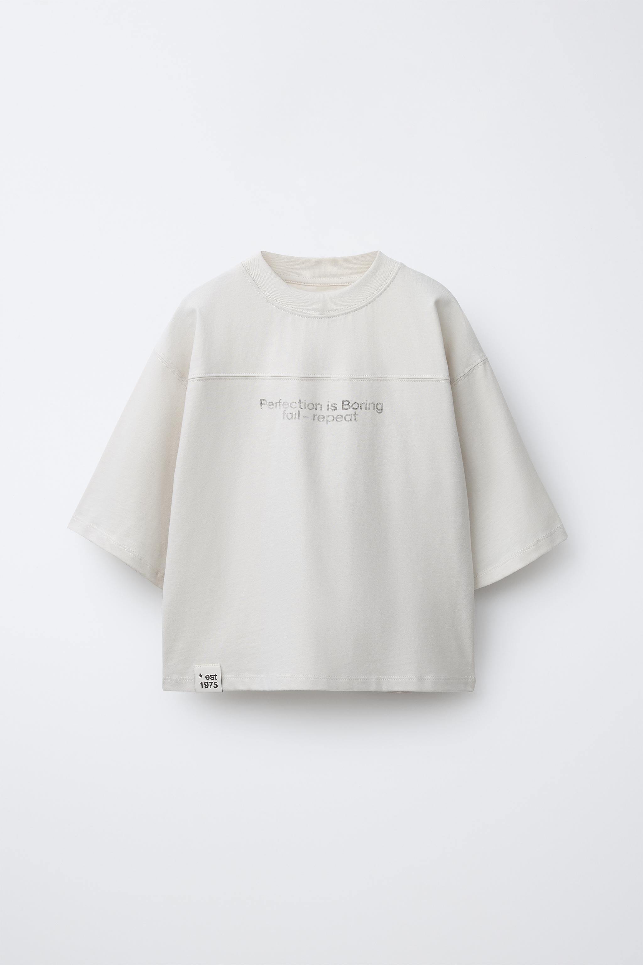 T-SHIRT EFFET DÉLAVÉ INSCRIPTION