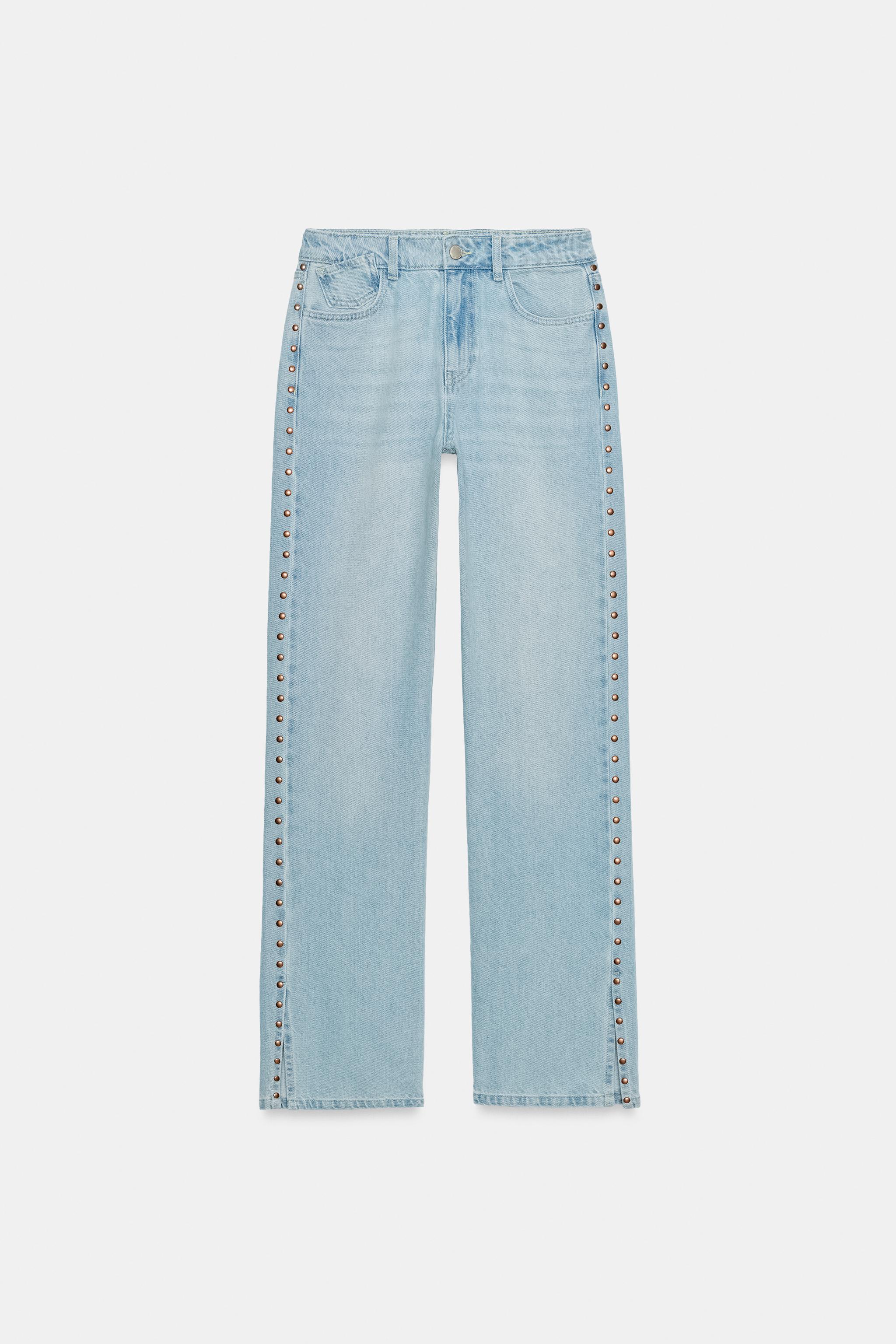 JEAN Z1975 DROIT TAILLE MI-HAUTE À CLOUS