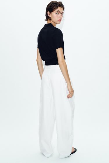 SHORT SLEEVE CARDIGAN - Navy blue by Zara - Image 3